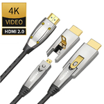 HDMI v2.0 кабель оптический 4K HDR со съёмным наконечником Pro-HD Expert 10 метров
