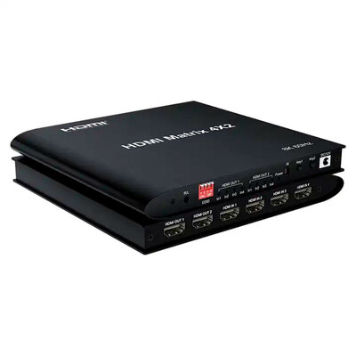 HDMI 2.1 8K-4K Матрица коммутатор 4x2 Pro-HD 4 входа - 2 выхода+аудио экстрактор, HDMX02