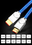 HDMI кабель 2.1 MOSHOU - Silver 8K-4K HDR 