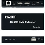 4K HDMI+USB KVM удлинитель по витой паре cat 5e/6/7 до 50 метров Pro-HD
