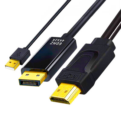 Кабель-переходник 4K HDMI на DisplayPort (Дисплей порт) активный 1.8 метра Pro-HD 