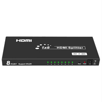 HDMI 4K разветвитель 1 вход 8 выходов (сплиттер 1x8)