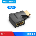 Переходник угловой HDMI-F (гнездо) - HDMI-М (штекер) Vention 90° Правый